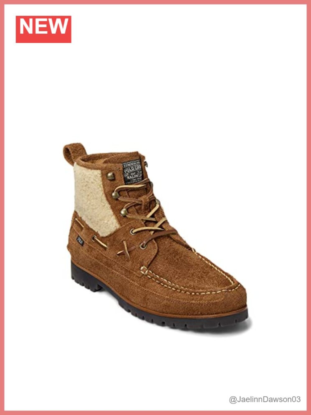 Polo Ralph Lauren Ranger Mid Suede Boots Lace-Up Leather Lined